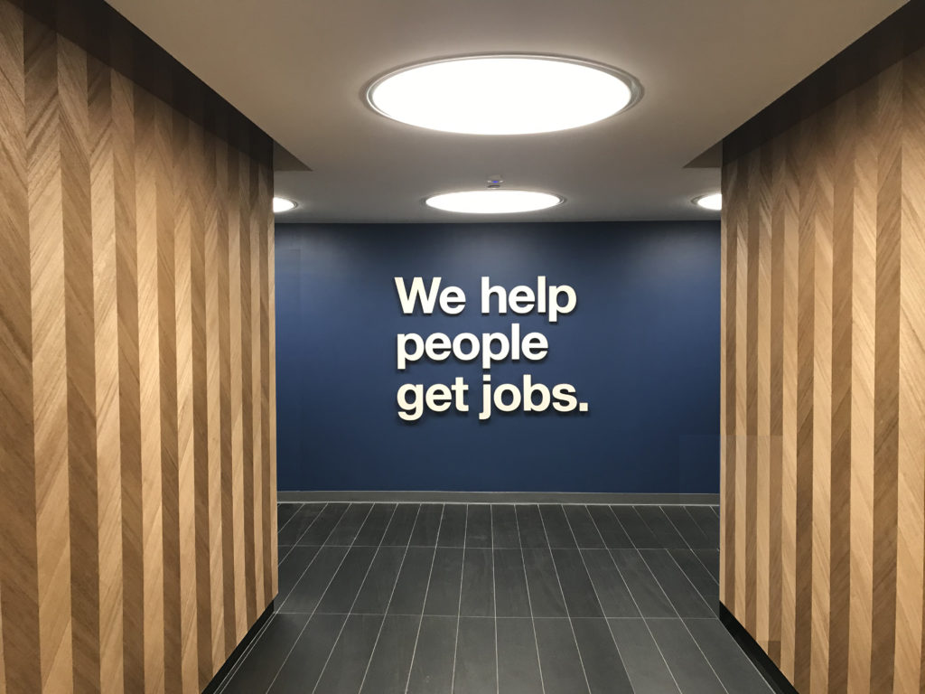 We Help People Get jobs Sign
