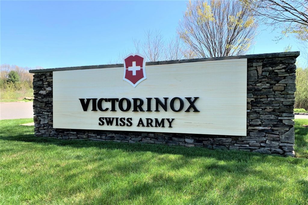 Victorinox monument signs abc sign corp